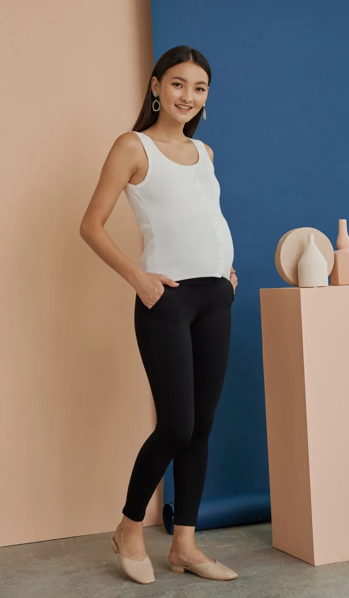 ALEXIS MATERNITY JEGGINGS BLACK