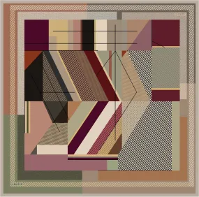 Armine Bursa Abstract Silk Scarf No.3