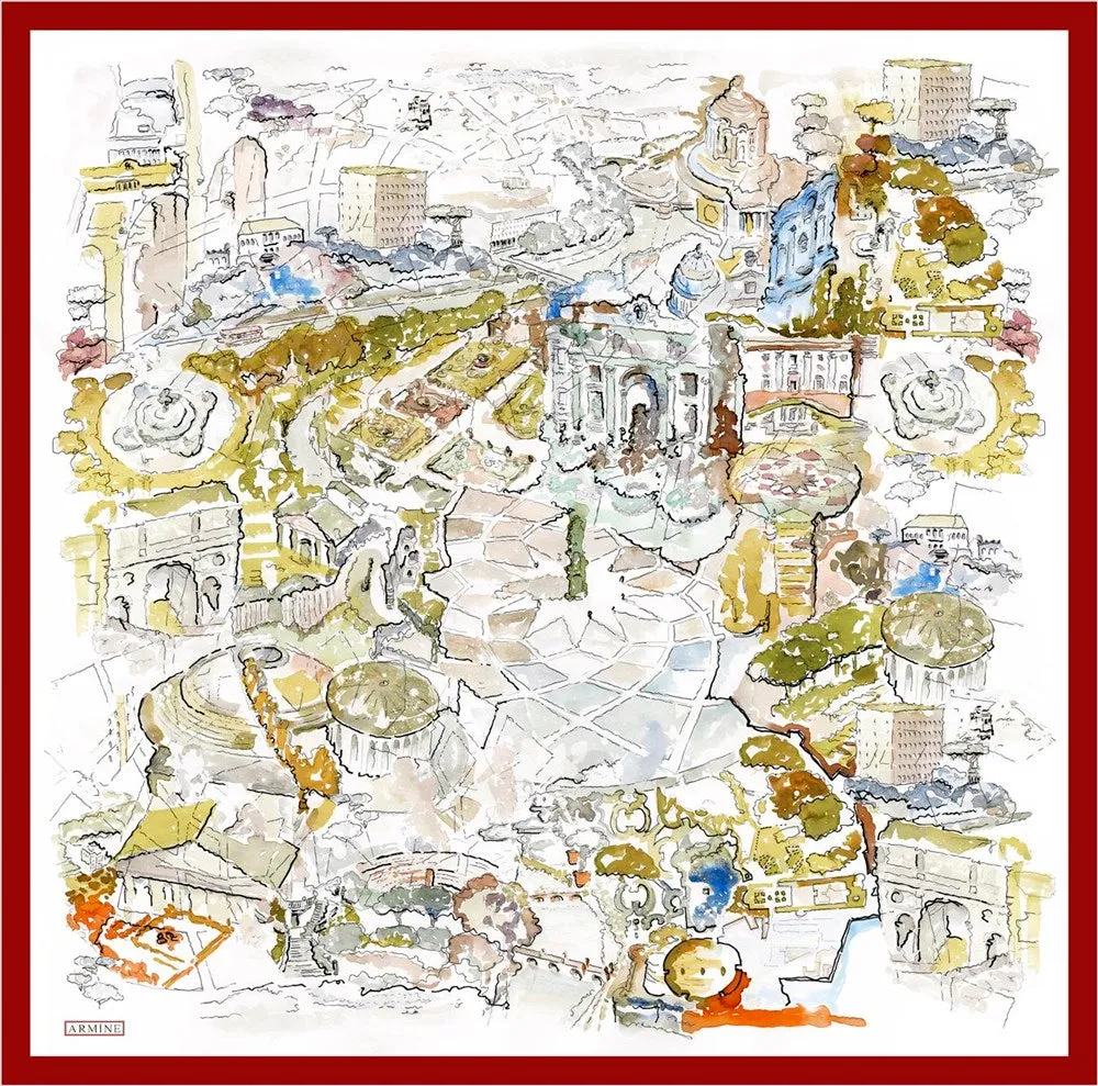 Armine Capitol Women Silk Scarf No. 31