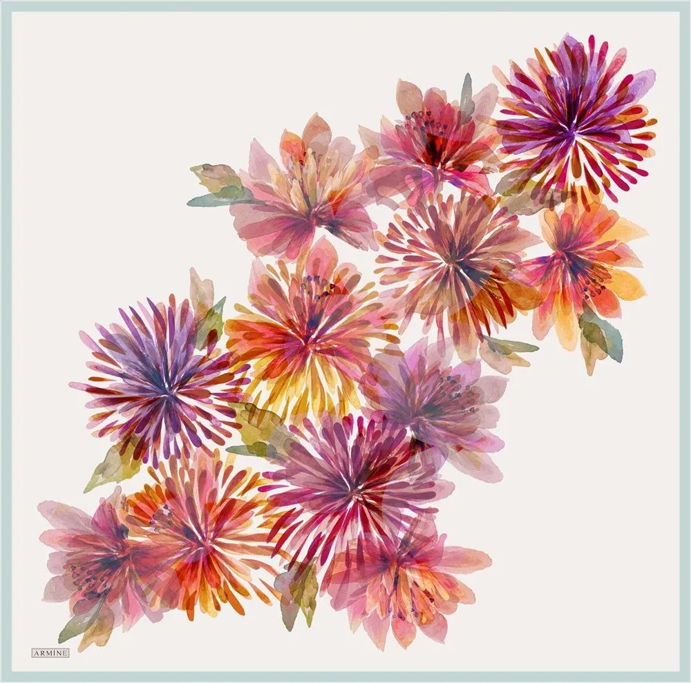 Armine Daisy Women Silk Scarf No 1
