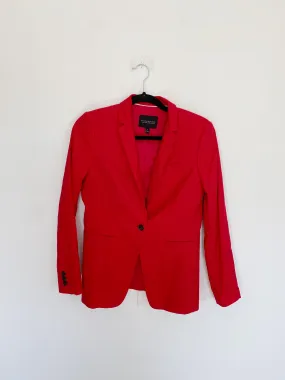 Banana Republic Red Boyfriend Blazer size 4