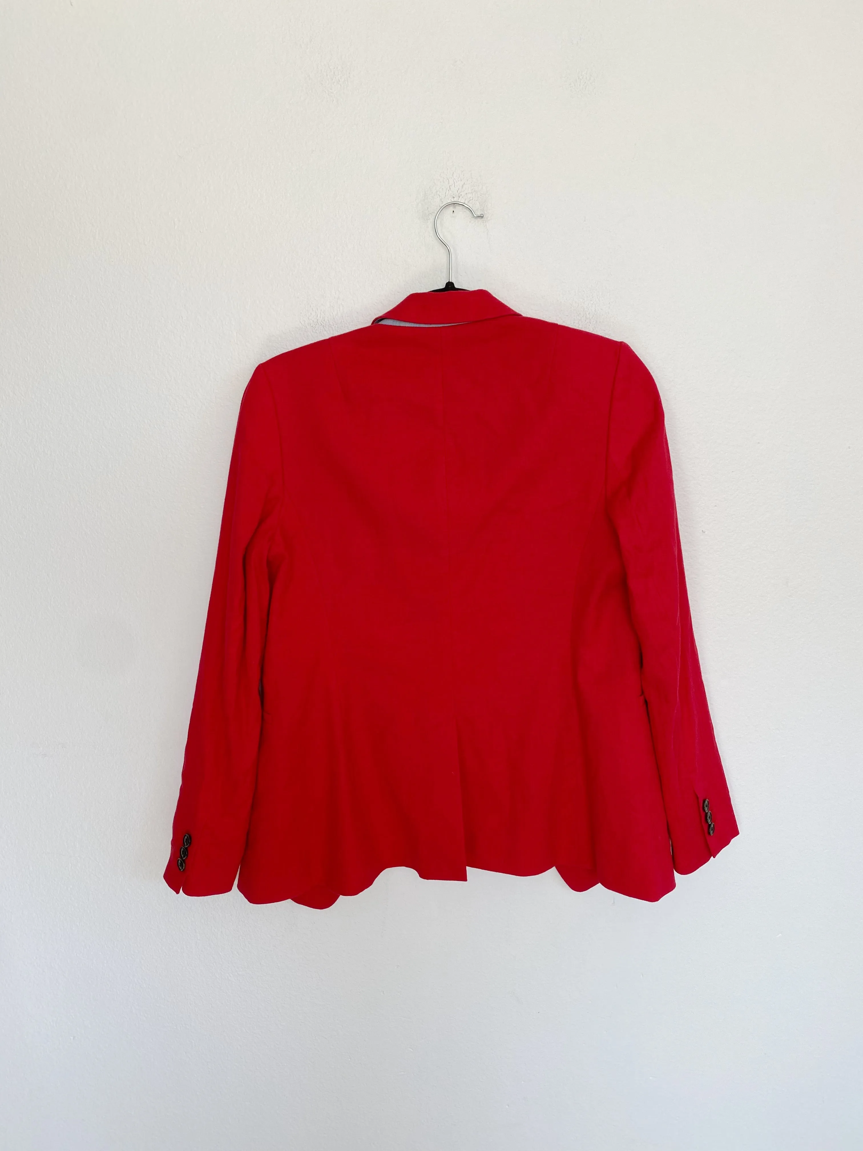 Banana Republic Red Boyfriend Blazer size 4