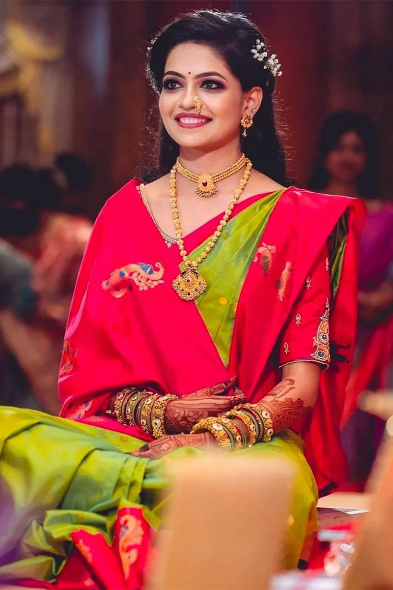 Beleaguer Parrot Soft Silk Saree With Comely Blouse Piece