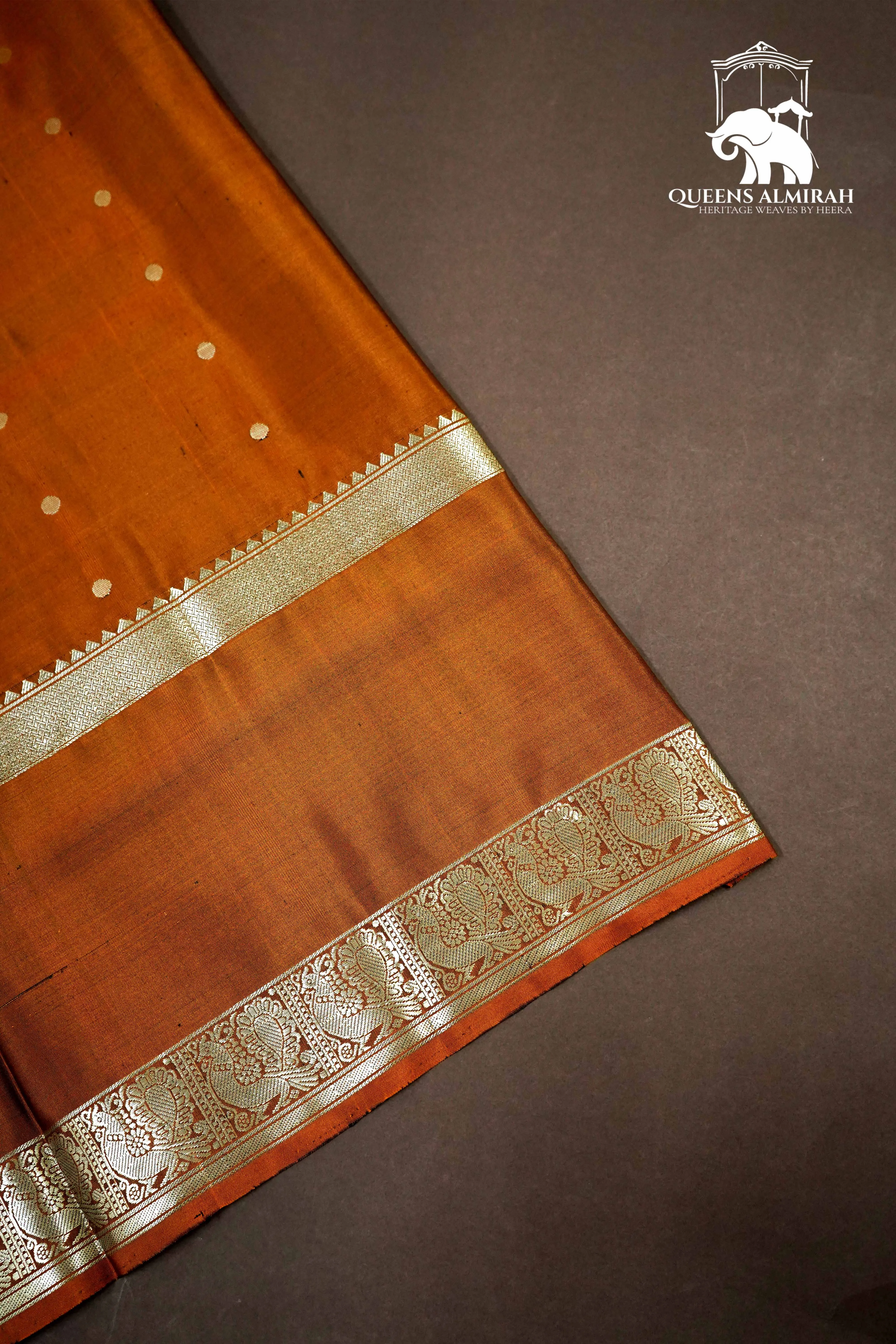 BLACK WITH ESPRESSO BROWN SOFT SILK SAREE