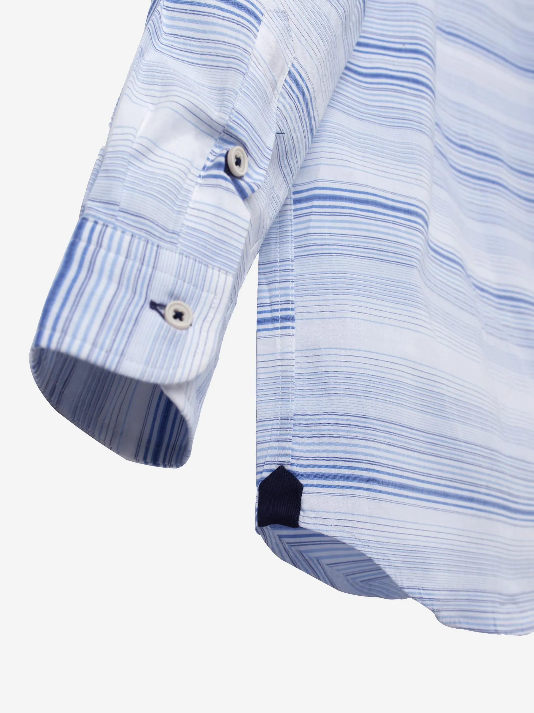 Blue Mao Collar Casual Shirt