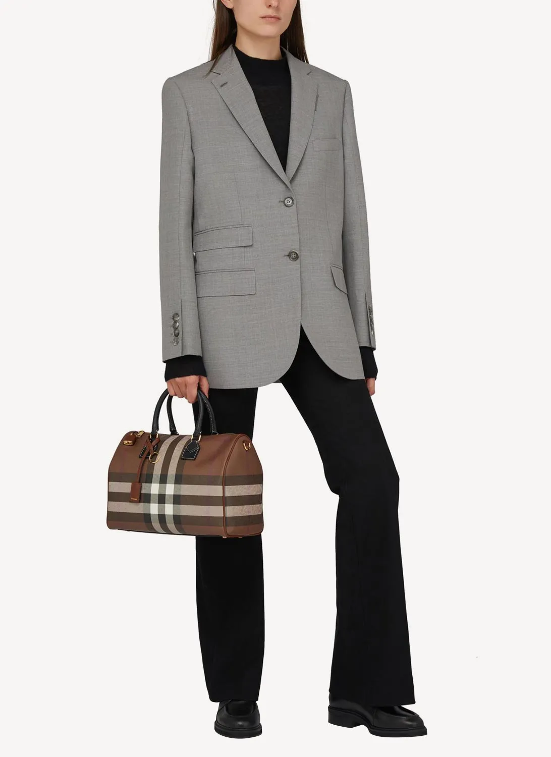 Burberry - Blazer - Light Grey - Femme
