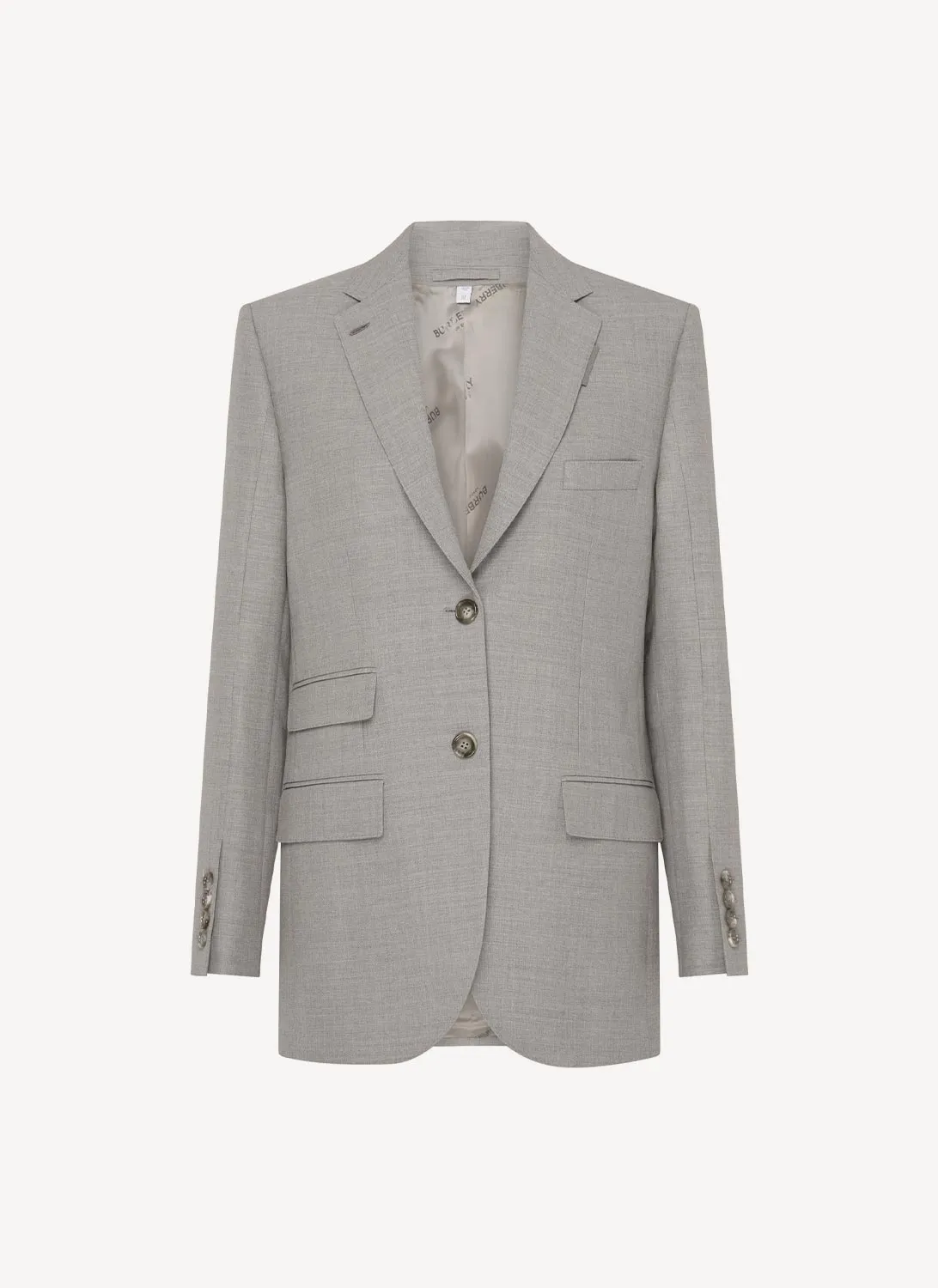 Burberry - Blazer - Light Grey - Femme