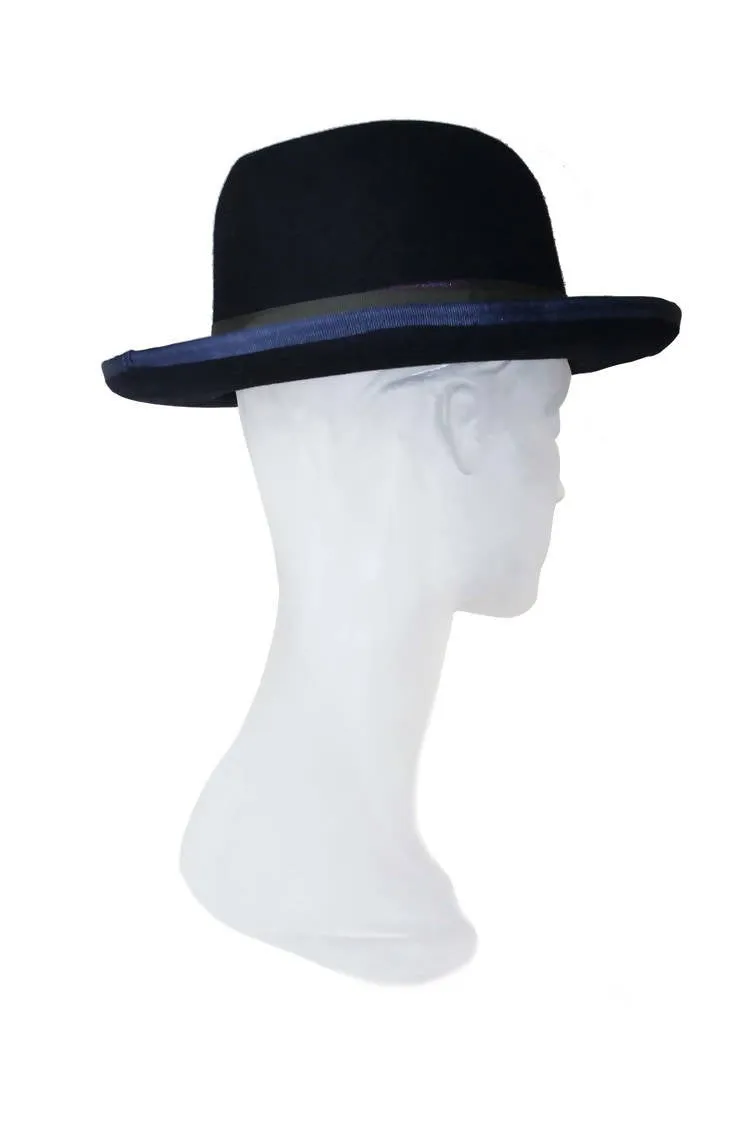 Calathea Medallion Black Pork Pie Hat