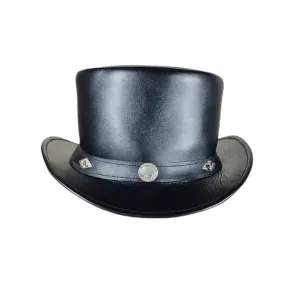 Christmas Formal Wear Leather Top Hat