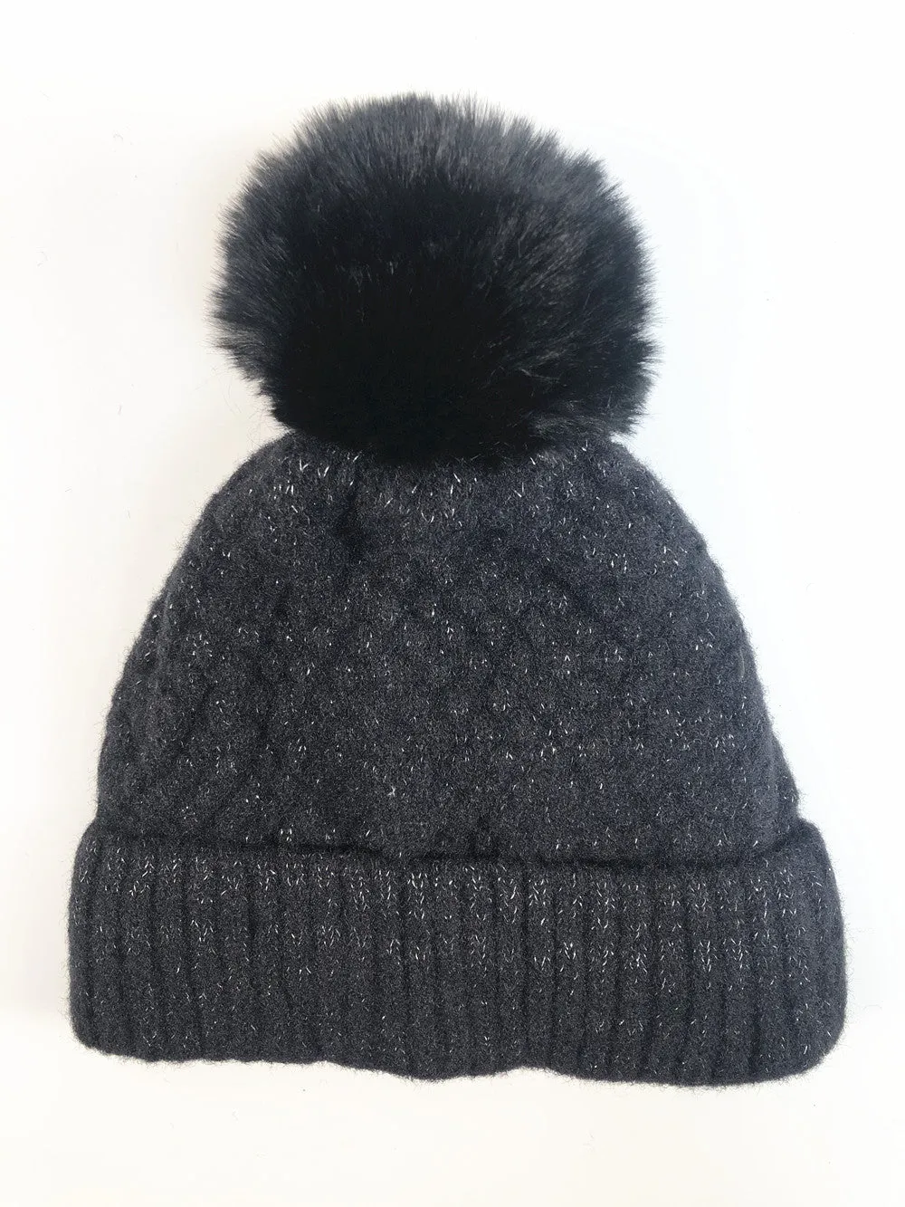 D&W Double Knit Hat with Pom Pom