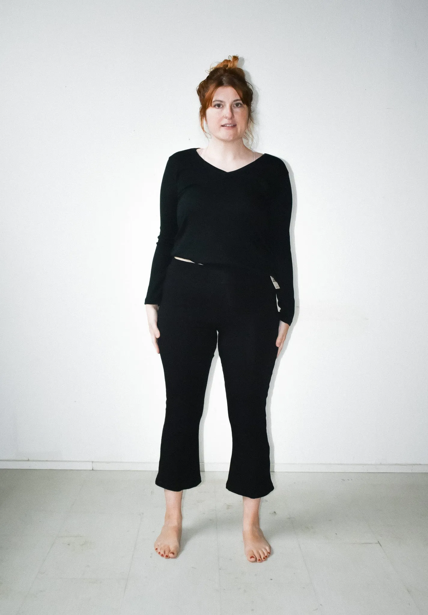 Doppel Pant in Onyx Knit