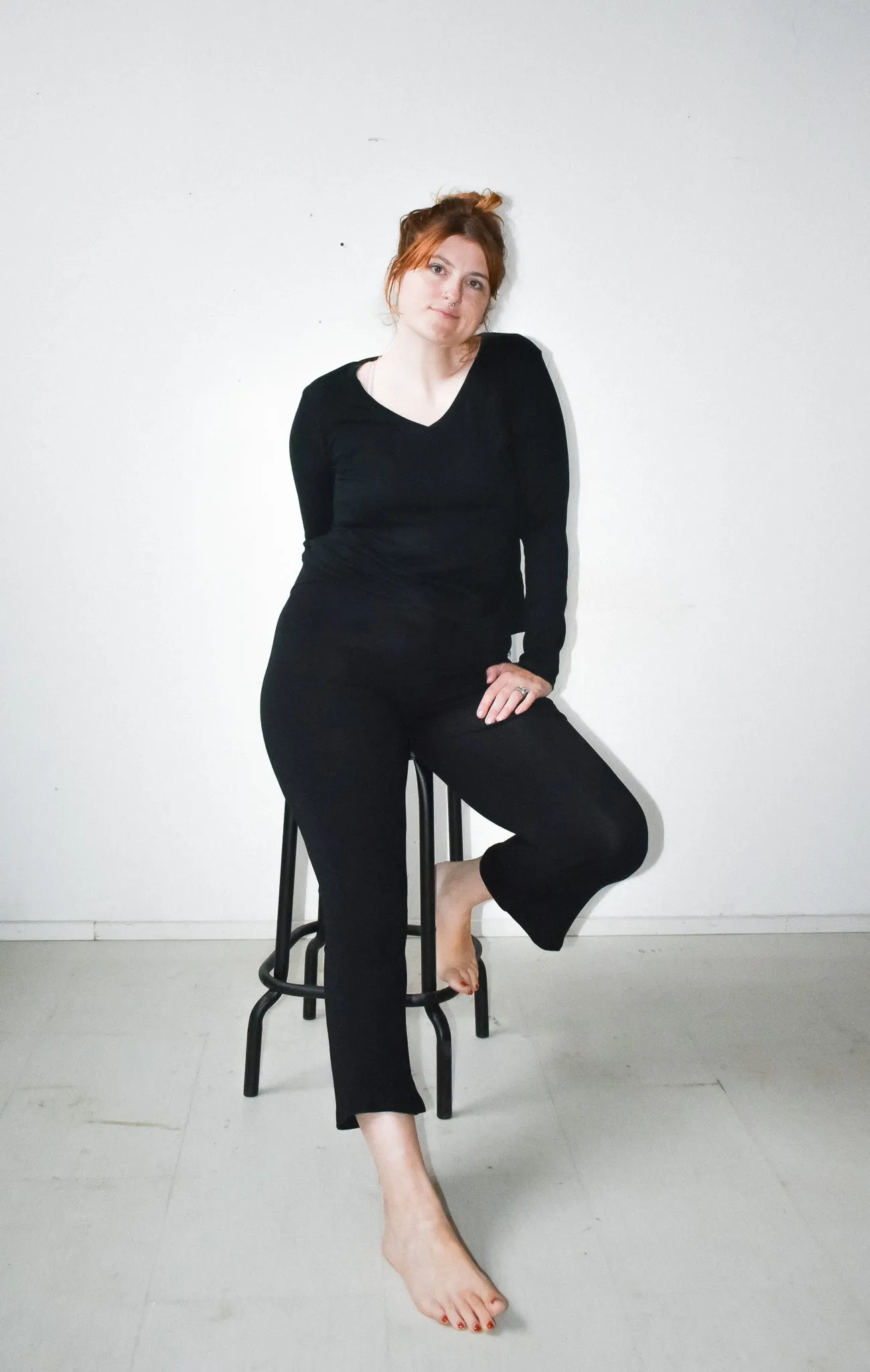Doppel Pant in Onyx Knit