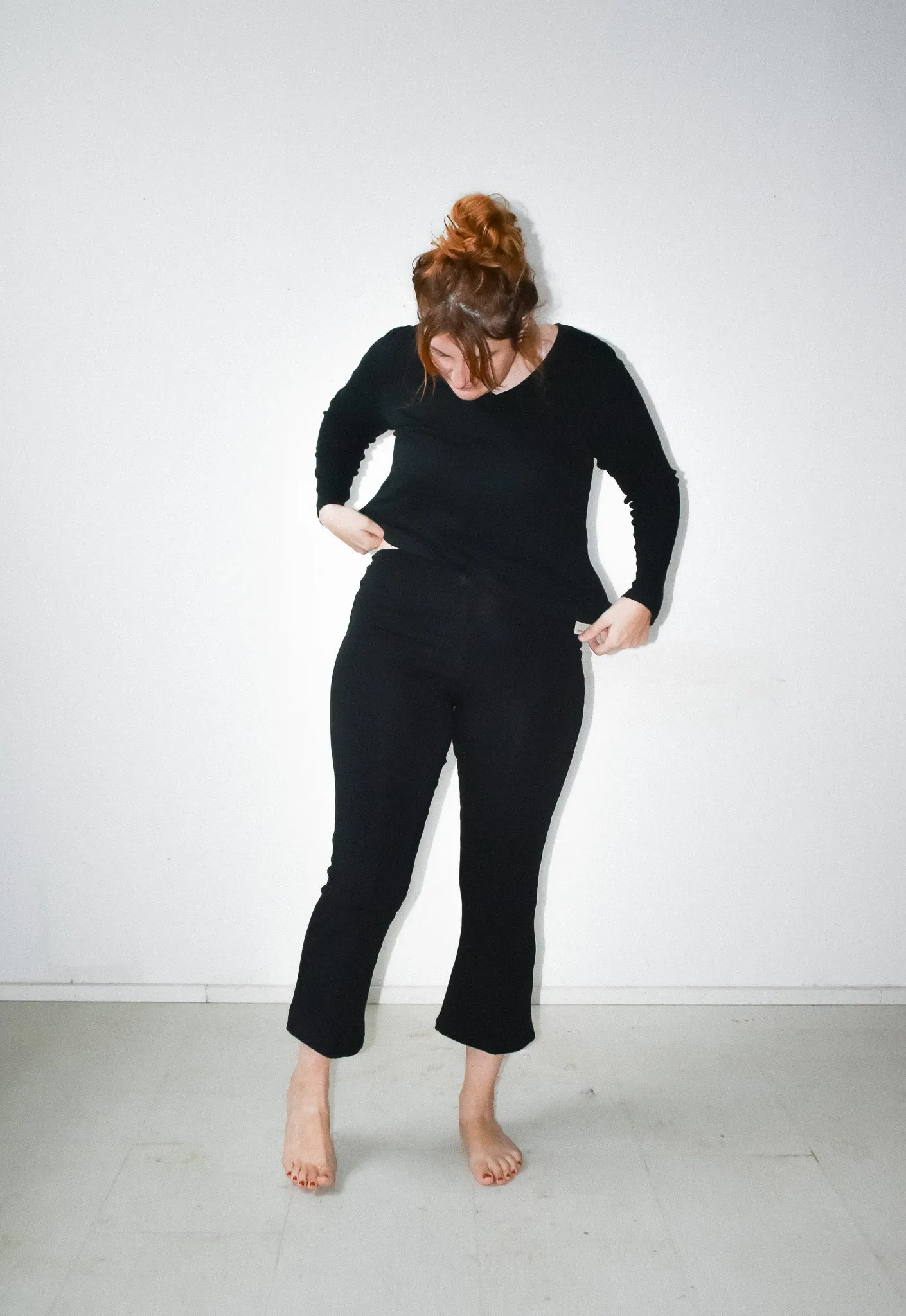 Doppel Pant in Onyx Knit