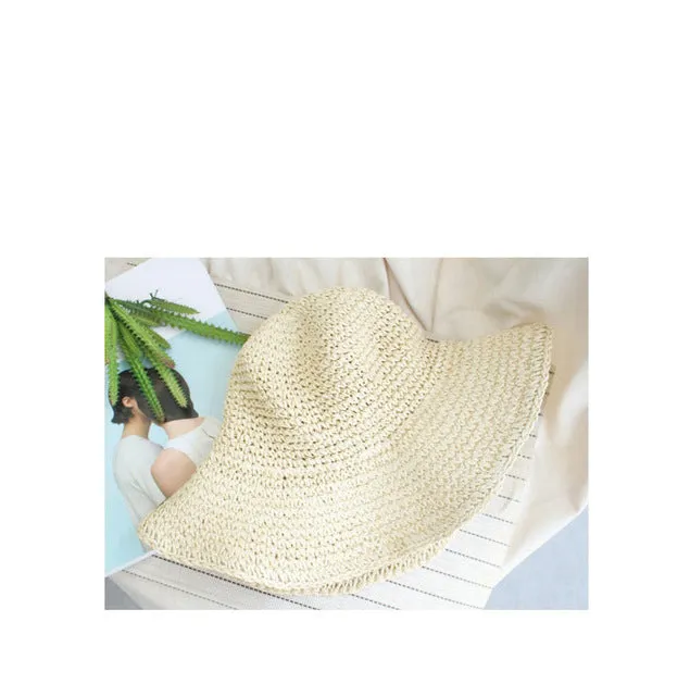 Elegant Ladies Raffia Sun Hat