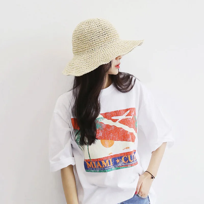 Elegant Ladies Raffia Sun Hat