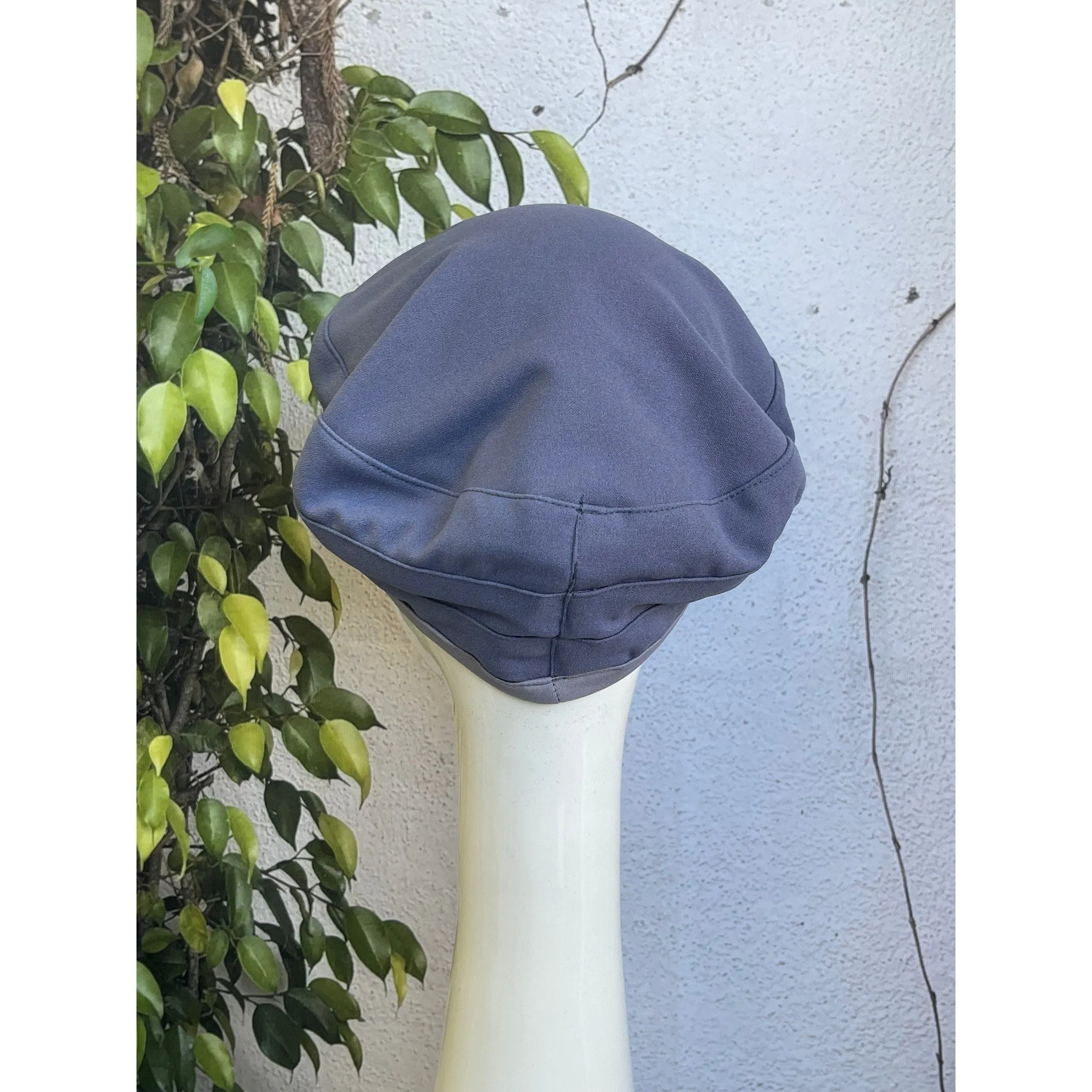 Embellished Hat - Size #1 Faux Jeans Blue