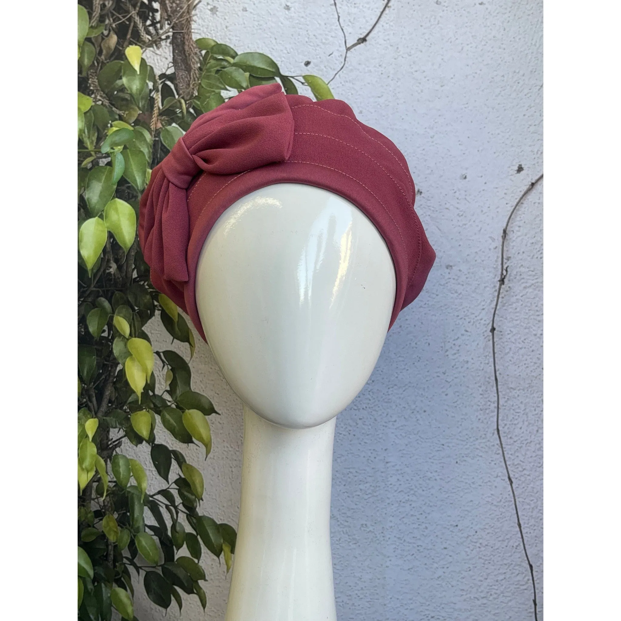 Embellished Hat - Size #2 Rose Bow