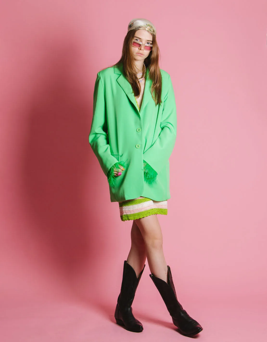 Feather blazer