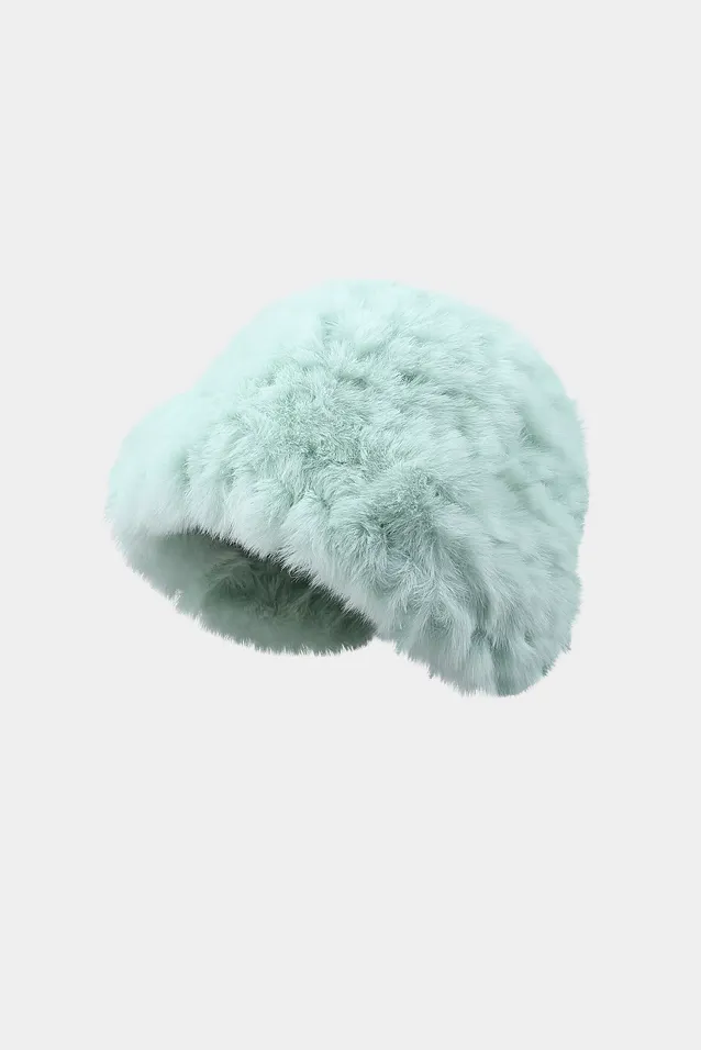 Fluffy Faux Rabbit Fur Hat