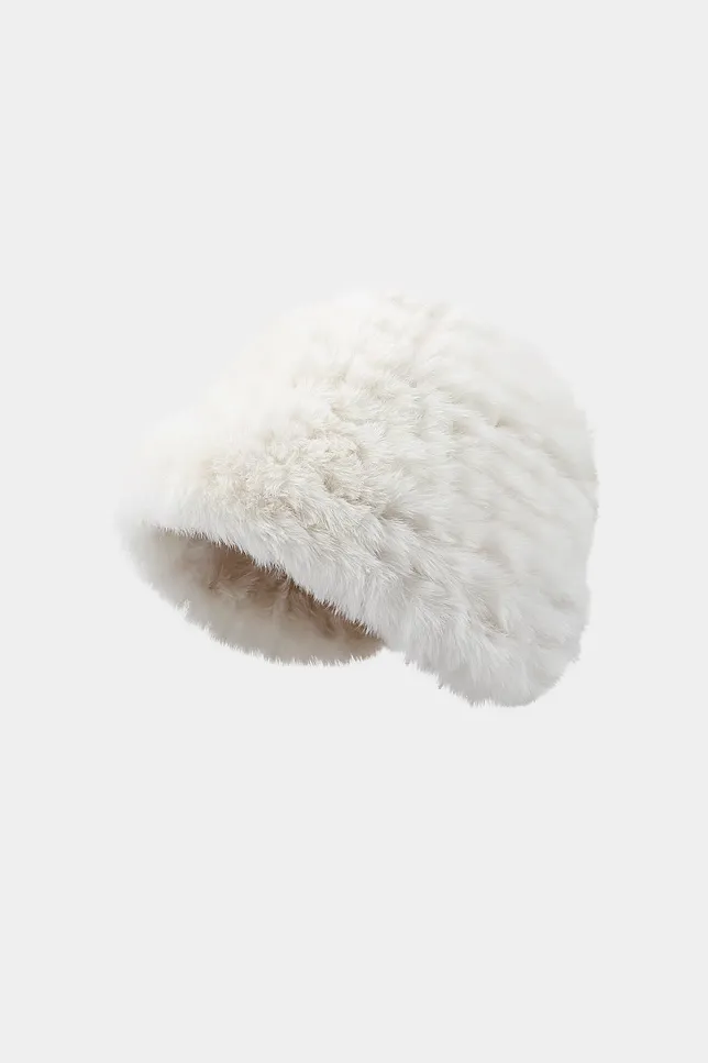 Fluffy Faux Rabbit Fur Hat