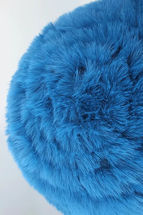 Fluffy Faux Rabbit Fur Hat