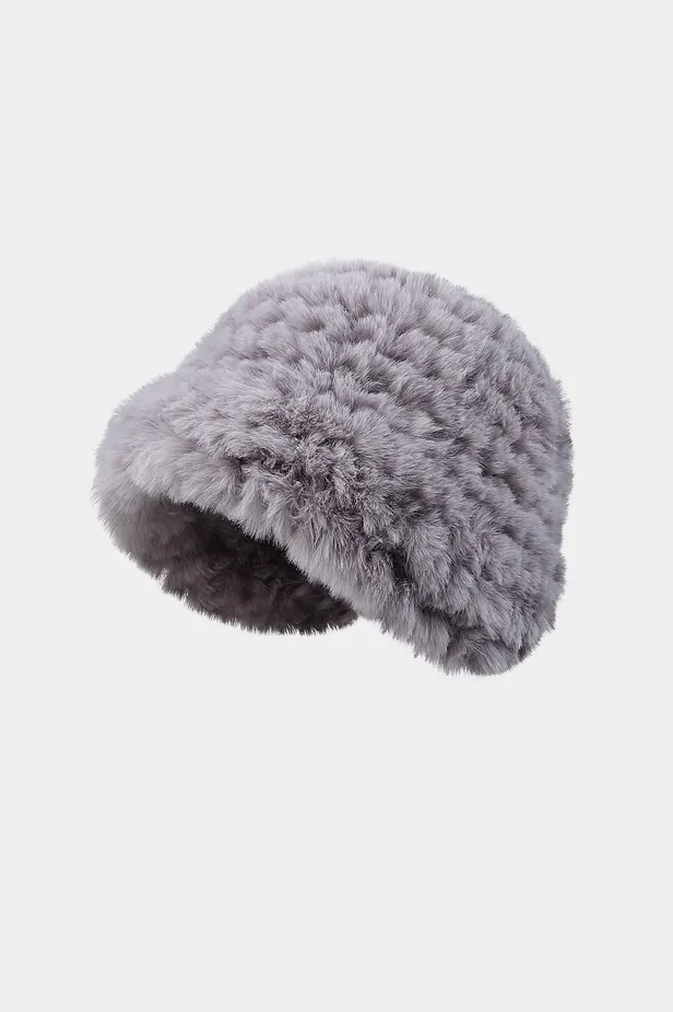 Fluffy Faux Rabbit Fur Hat