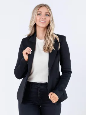 Good American Classic Sculpted Scuba Blazer