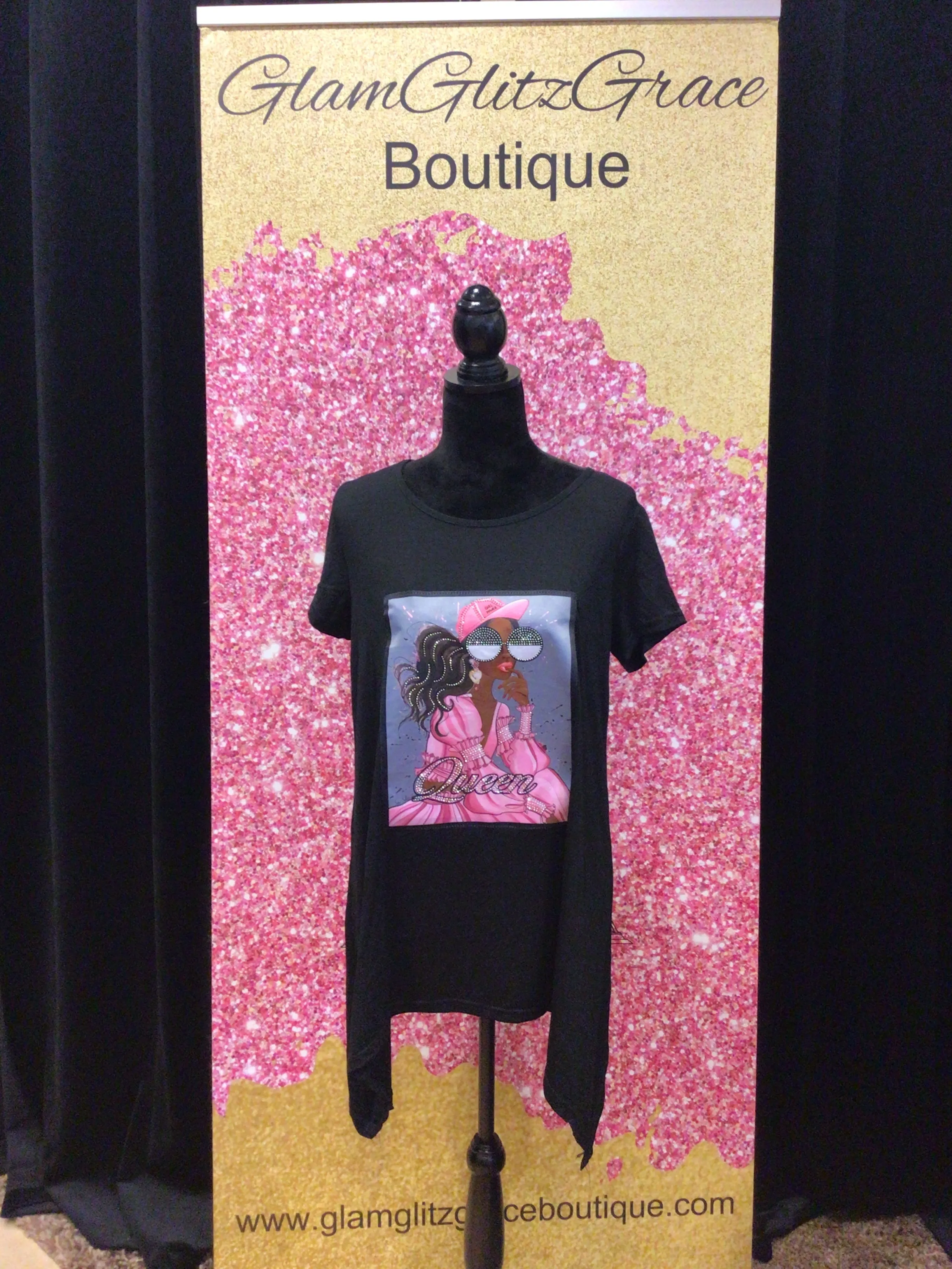 Graphic Short Sleeves Flowy T-Shirt