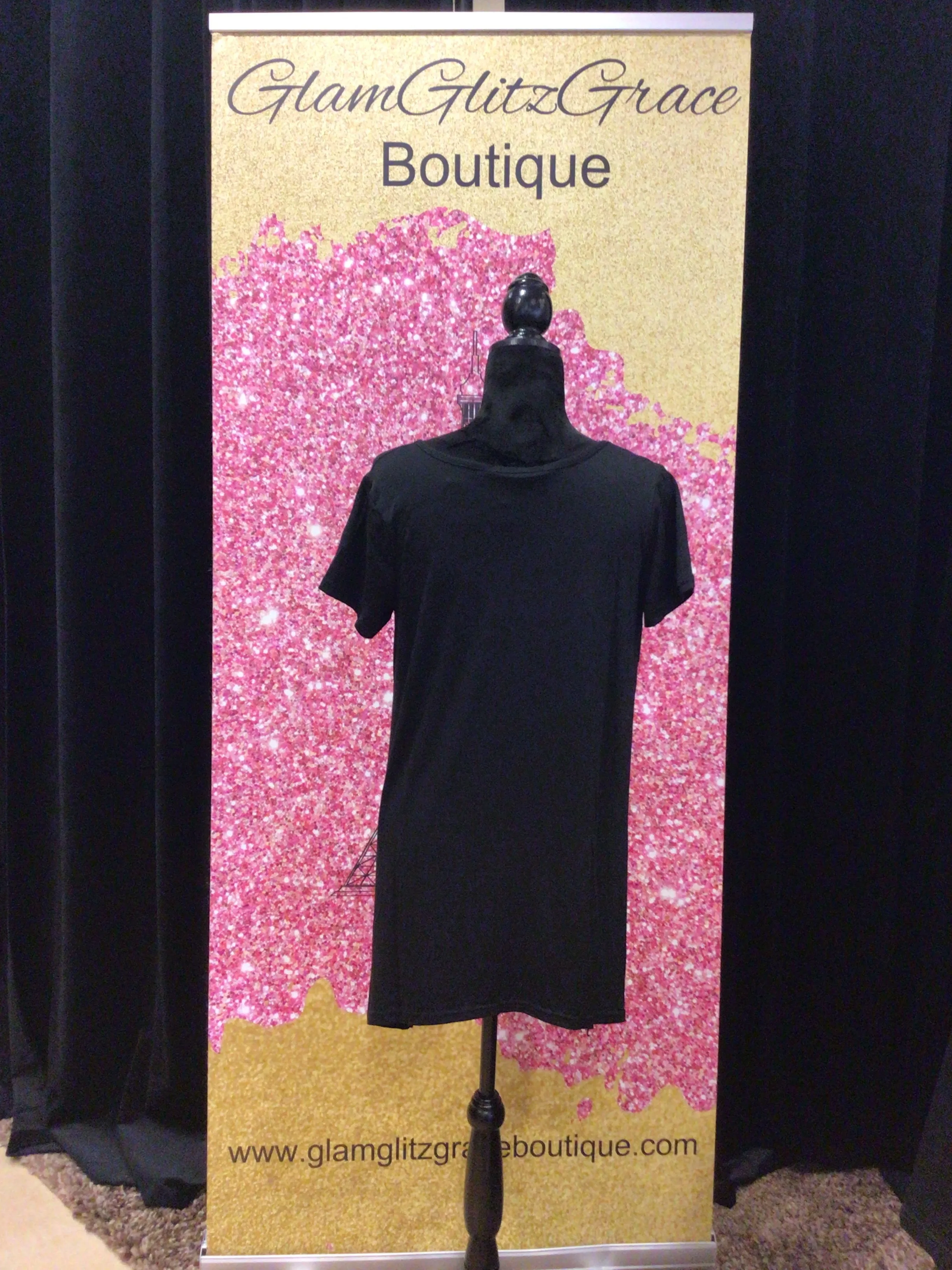 Graphic Short Sleeves Flowy T-Shirt
