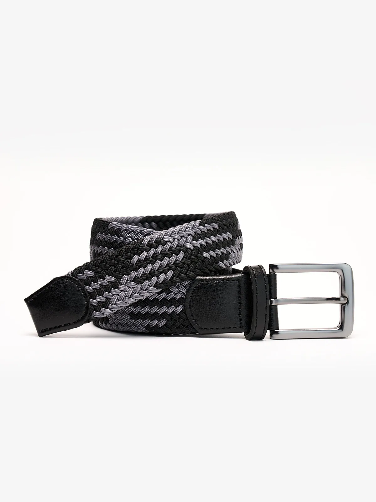 Handwoven Two-Tone Stretch Belt