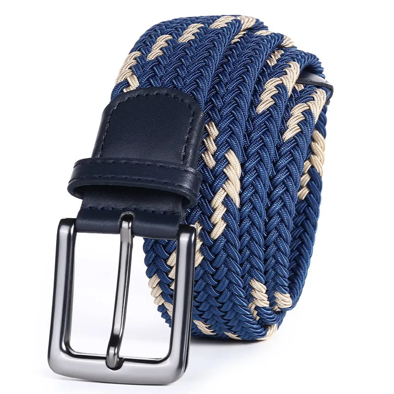 Handwoven Two-Tone Stretch Belt