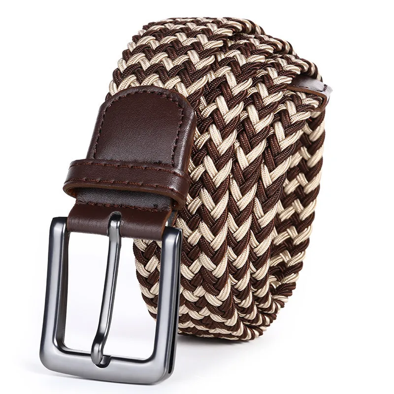 Handwoven Two-Tone Stretch Belt