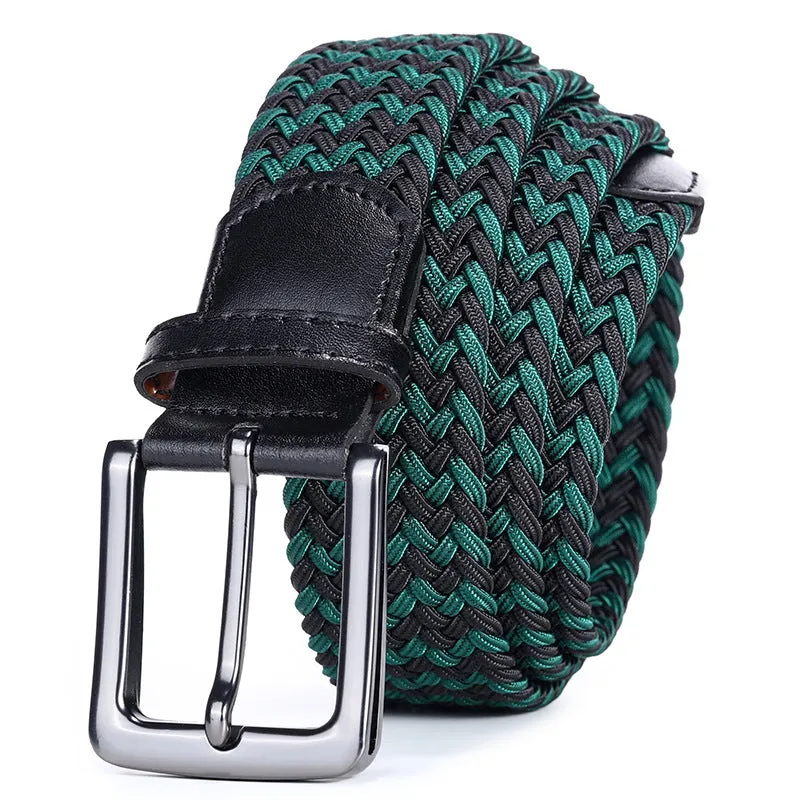 Handwoven Two-Tone Stretch Belt