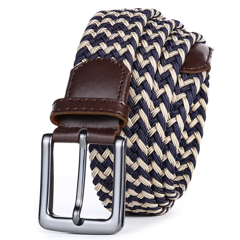 Handwoven Two-Tone Stretch Belt
