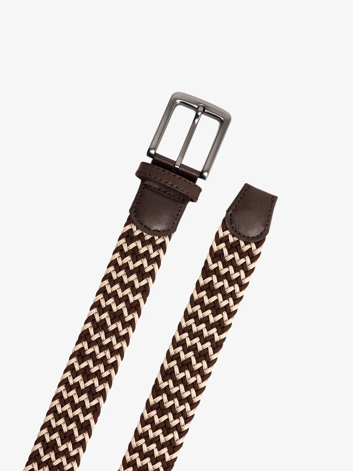Handwoven Two-Tone Stretch Belt