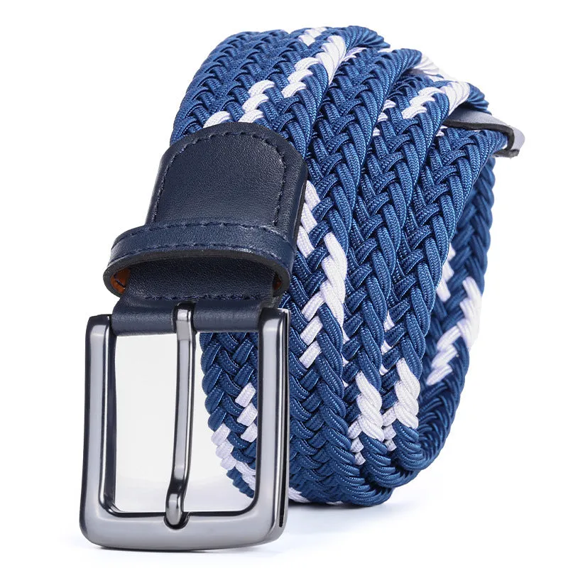 Handwoven Two-Tone Stretch Belt