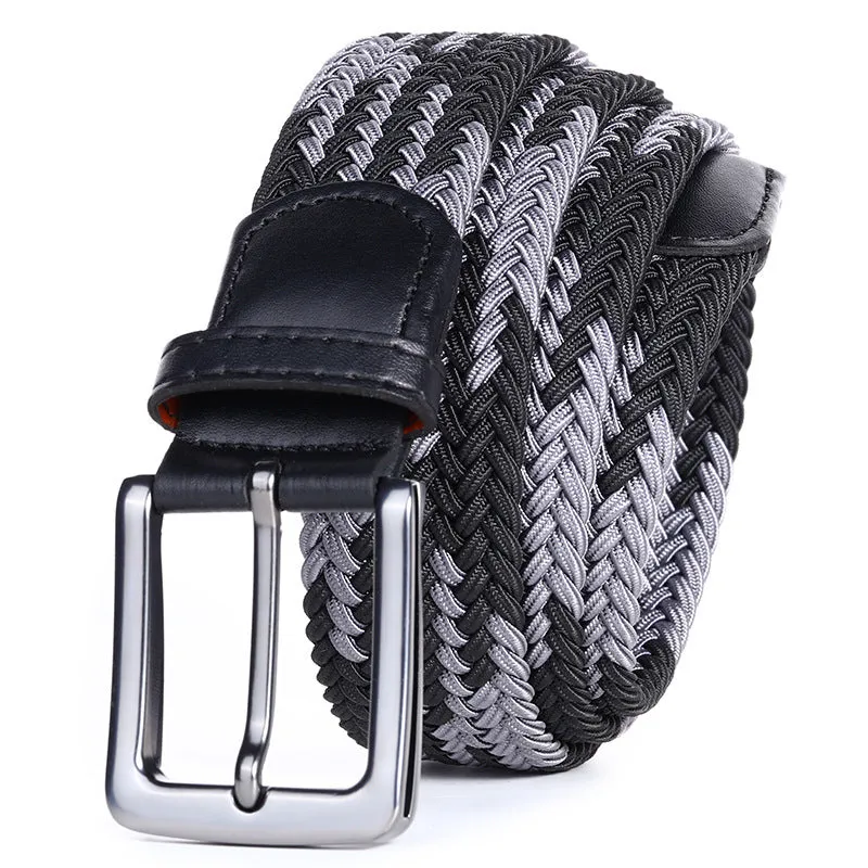 Handwoven Two-Tone Stretch Belt