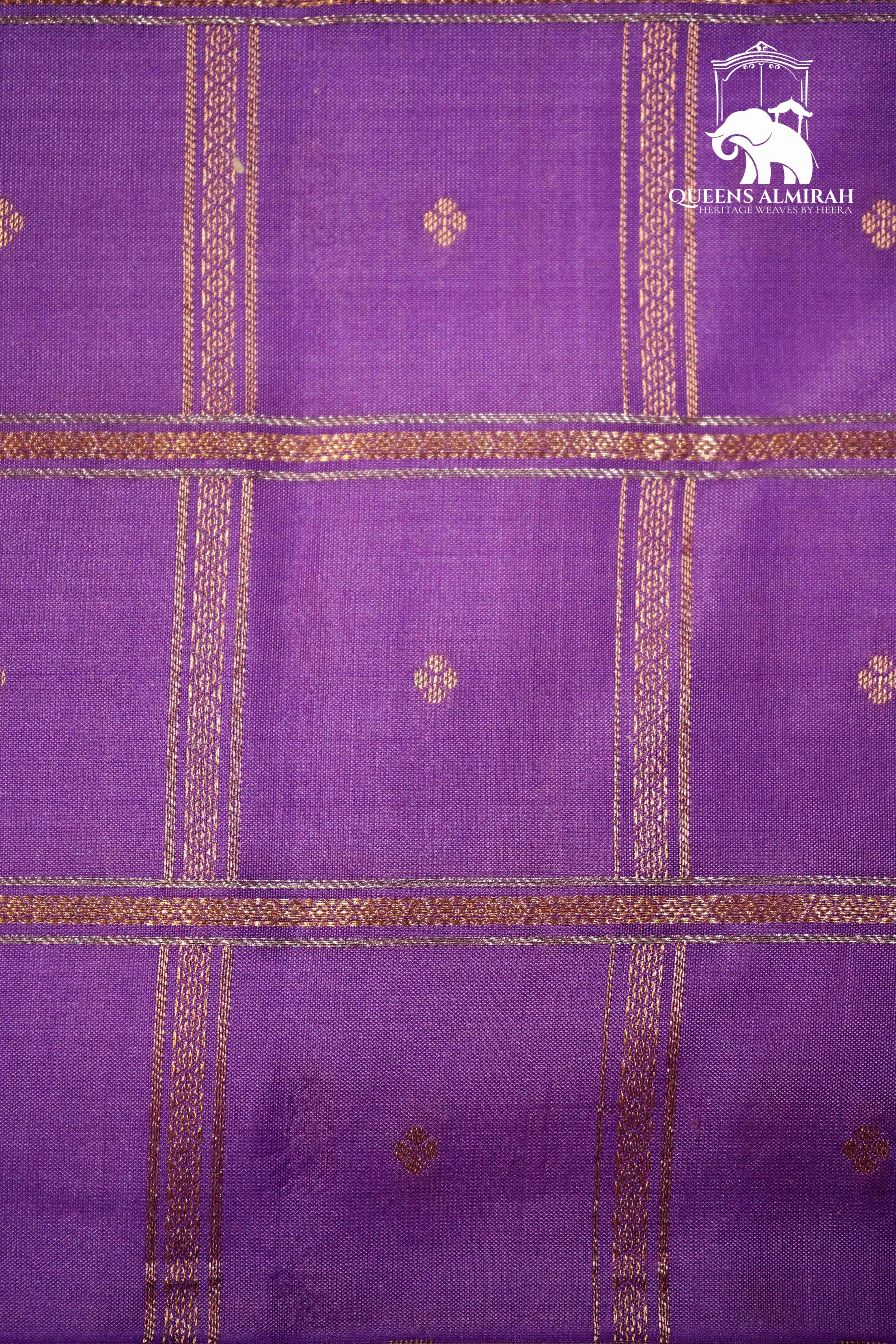 HEATHER PURPLE WITYH WOVEN BORDER SOFT SILK SAREE