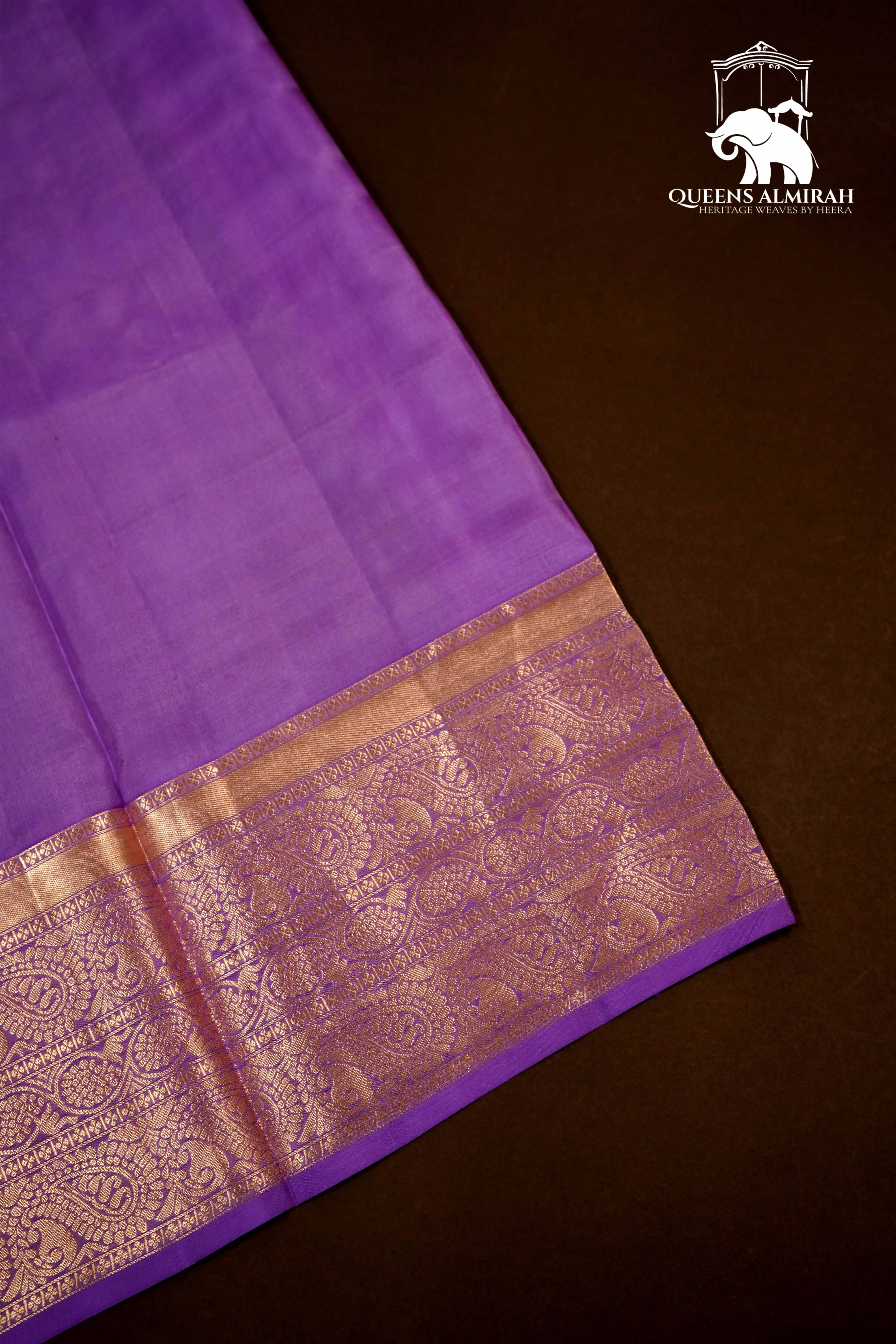 HEATHER PURPLE WITYH WOVEN BORDER SOFT SILK SAREE