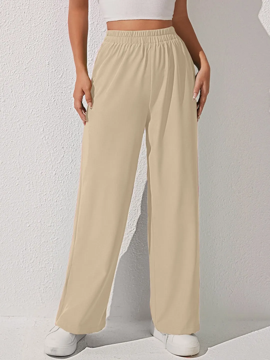 HighRise Knit Casual Trousers