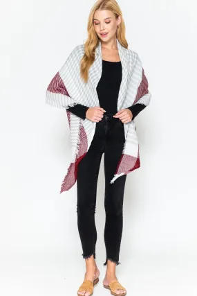 Justin & Taylor Plaid Triangle Scarf.