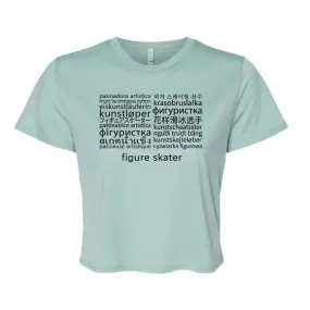 Languages Flowy Crop Tee