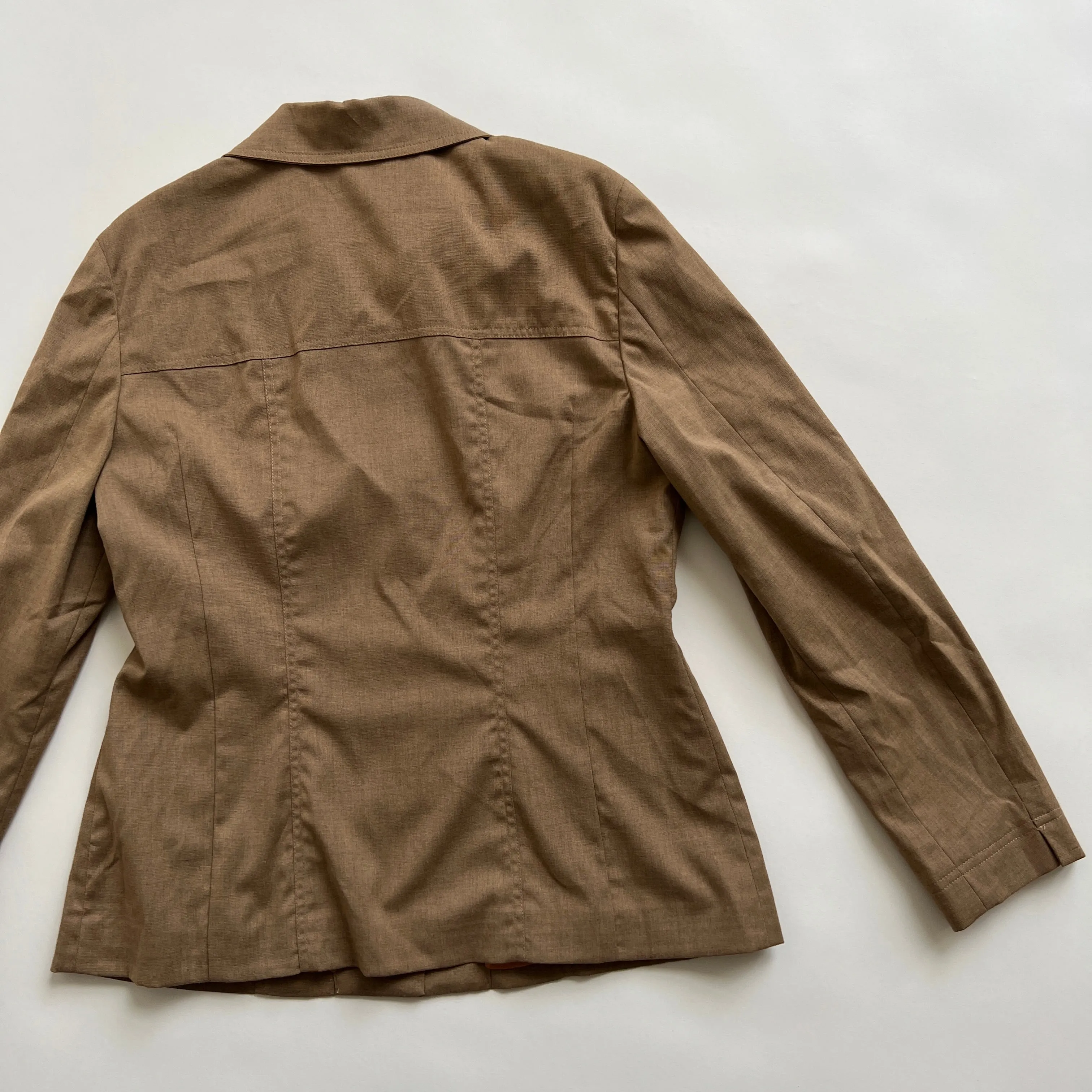 light brown skirt suit