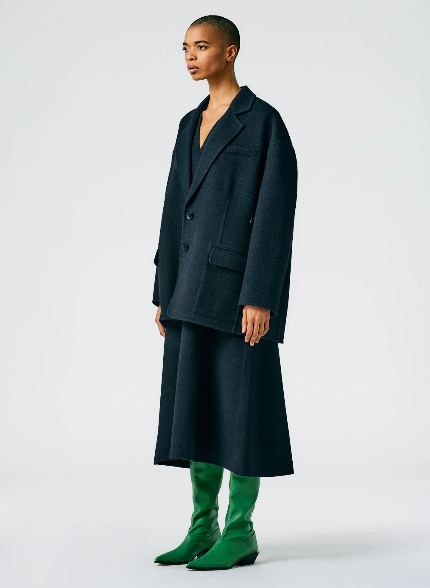 Luxe Double Faced Wool Angora Liam Blazer