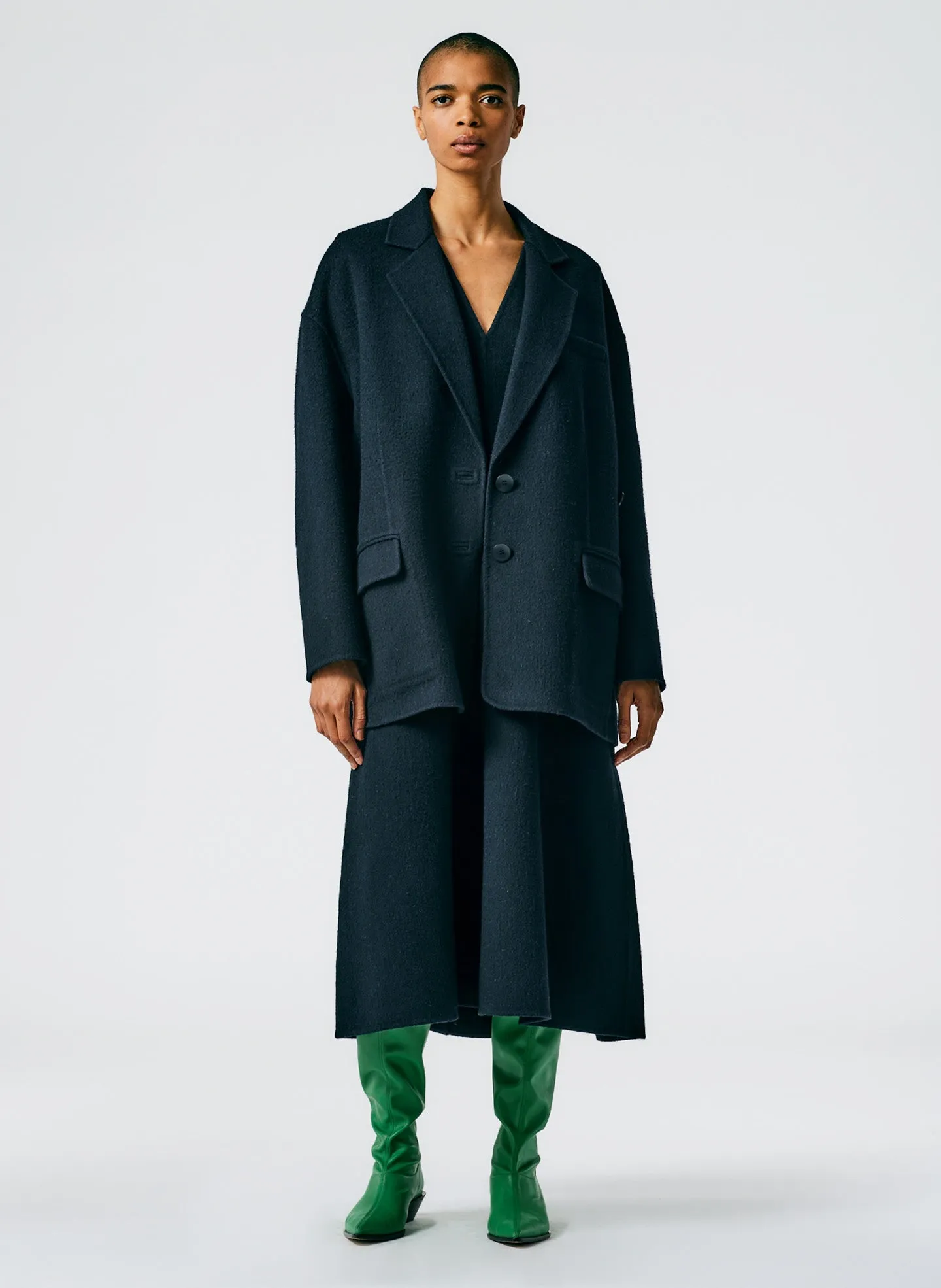 Luxe Double Faced Wool Angora Liam Blazer