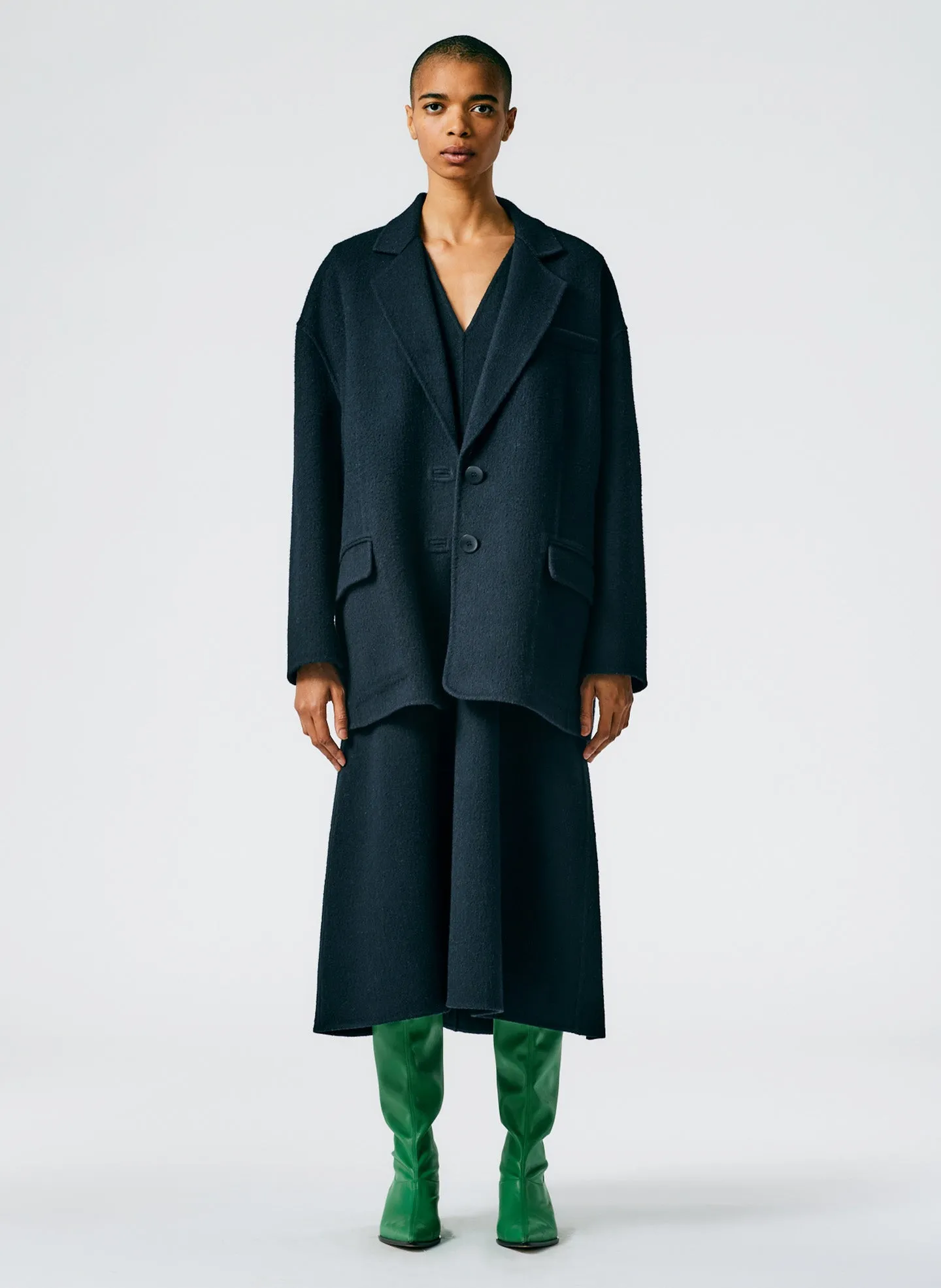 Luxe Double Faced Wool Angora Liam Blazer