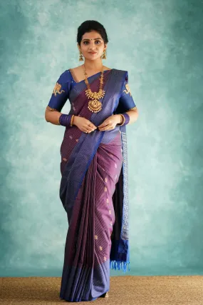 Majesty Purple Soft Silk Saree With Preferable Blouse Piece