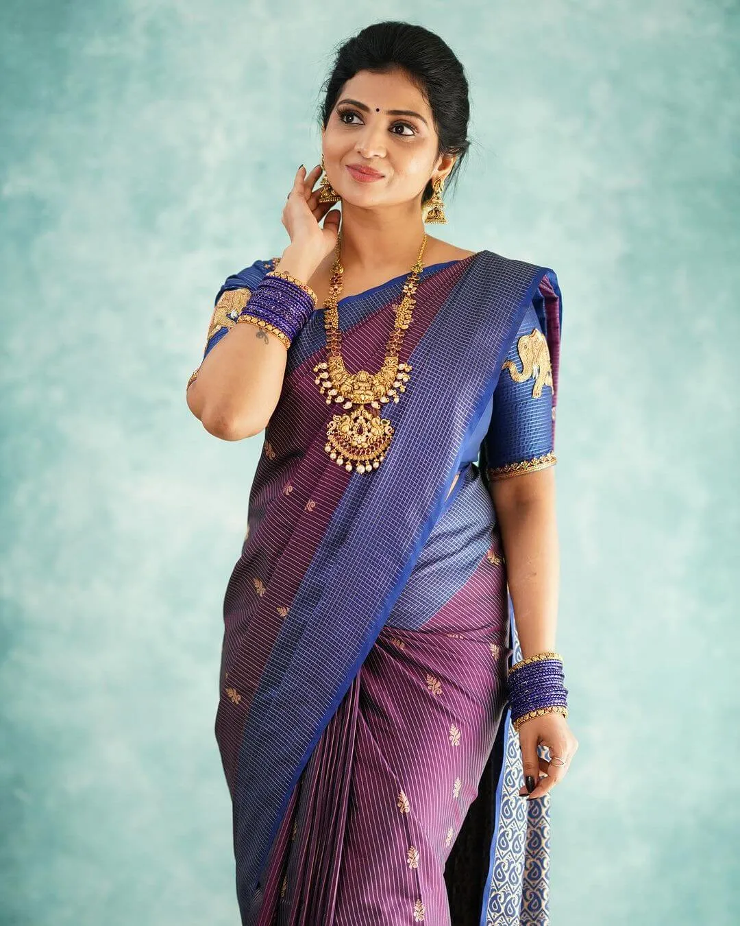 Majesty Purple Soft Silk Saree With Preferable Blouse Piece