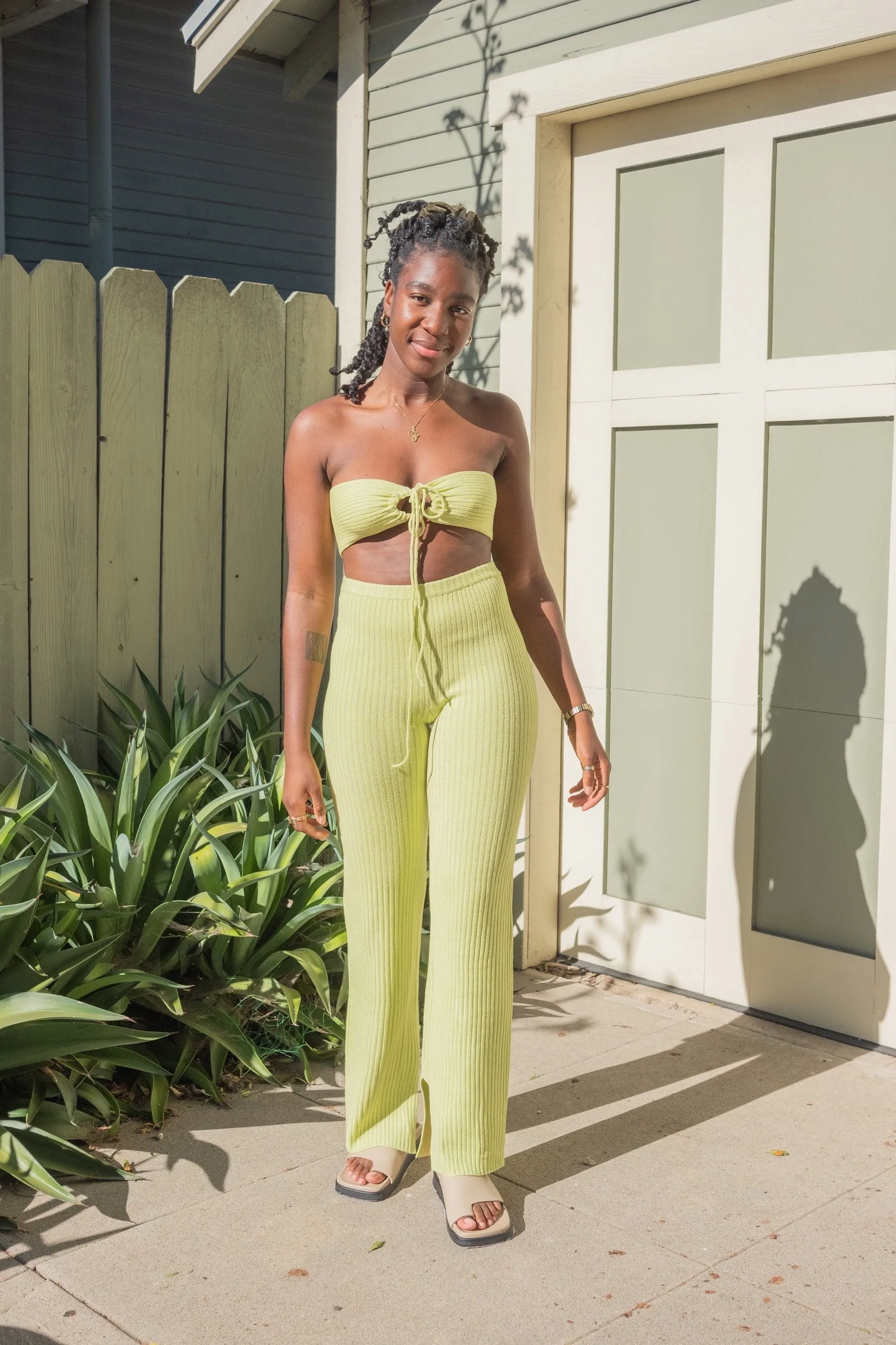 Melon Knit String Trousers
