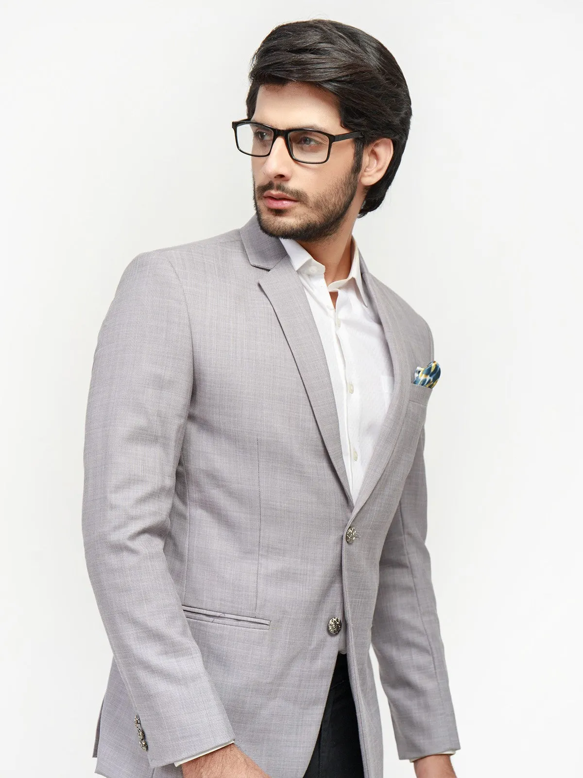 Men's Light Grey Blazer - EMTB21-6738